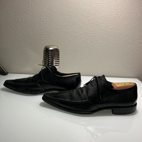 ALDO BRUE Black Midnight Designer Shoes from Italy Size 9 main image 6